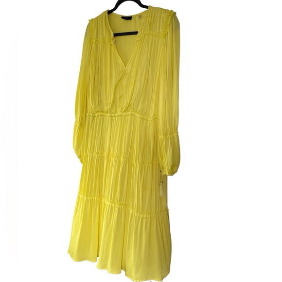 T TAHARI Cinched Waist Tiered Midi Dress, XL - Picture 10 of 11